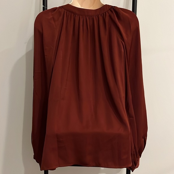 Banana Republic Volume Long Sleeve Blouse Button Women Size M New - Picture 4 of 8